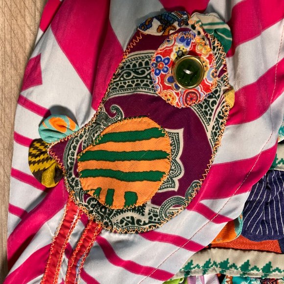 Girl's Handmade Dress, multicolor. - Picture 3 of 6